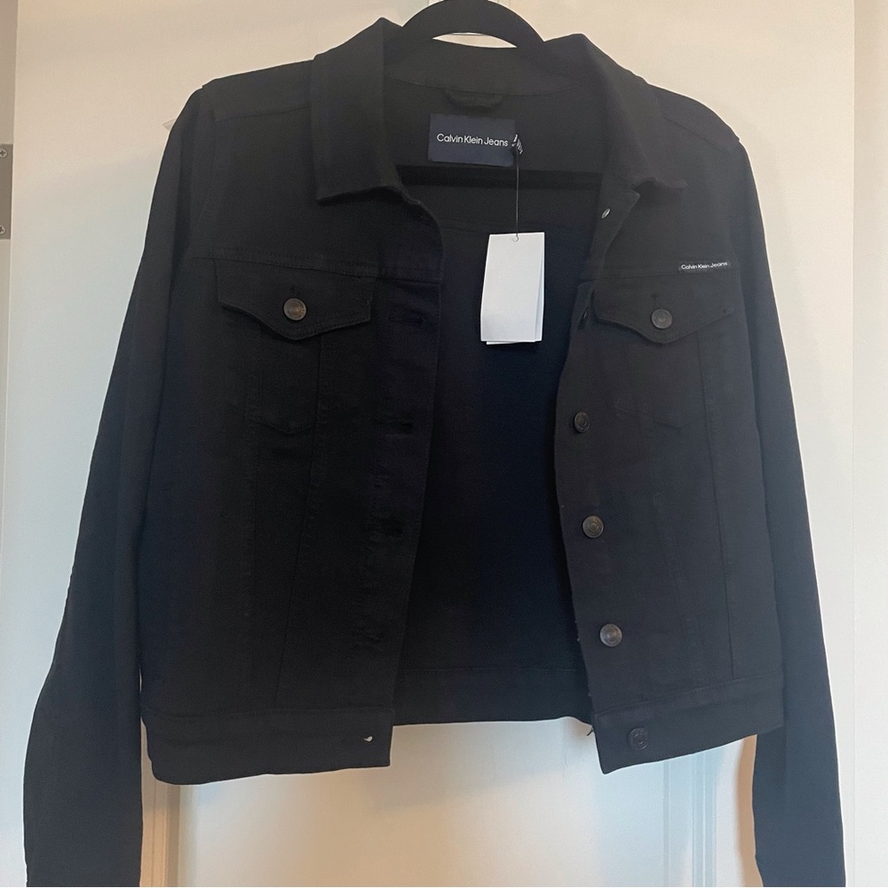 Calvin Klein Jeans Women's Black Jean Jacket